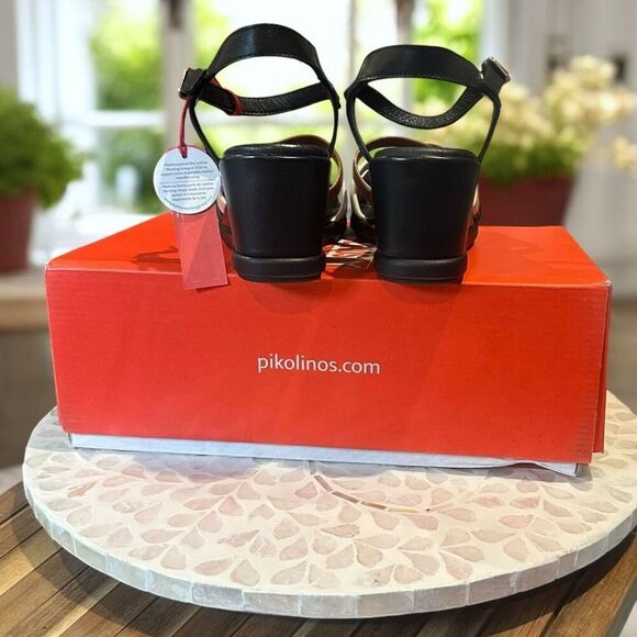 Pikolinos $180 Teulada Wedge Sandals | Multicolor Leather Straps | Size EU 36 Ne - Picture 9 of 13